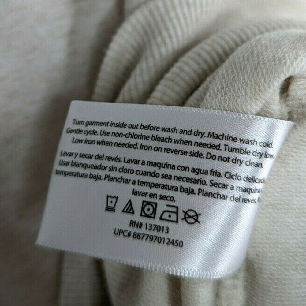 Wildfox Womens L Leopard Oatmeal Cheetah Lips Kiss Oversized Terry Sweatshirt - Picture 9 of 9